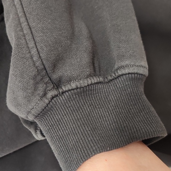 Kangol x H&M Oversized Women's Faded Black Hoodie Size Large - Picture 3 of 8